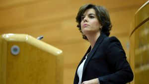 Soraya Sáenz de Santamaría. Spaniens vice premiärminister Soraya Sáenz de Santamaría.