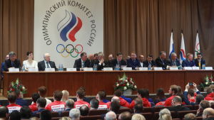 Internationella olympiska kommittén. Ryska olympiska kommitén funderar på vem de får skicka till Pyeongchang.