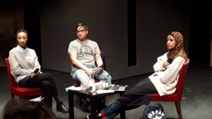 Paneldebatt med Maïmouna Jagne-Soreau, Jerry Wahlforss och Maryan Abdulkarim. paneldebatt med Maimouna Jagne-Soreau, Jerry Wahlforss och Maryan Abdulkarim.