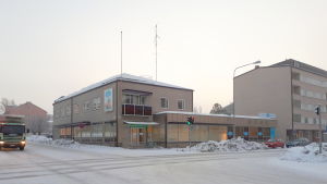 Vid det tidigare ÖB-huset planeras 79 nya bostäder Tidigare ÖB-huset i Karleby.