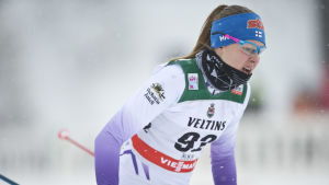 Piippo i världscupdebuten i Ruka i november 2017. Eveliina Piippo, Ruka 2017.