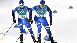 Hannu Manninen startade ut samtidigt med den en minut långsammare Arttu Mäkiaho. Hannu Manninen startade ut samtidigt med den en minut långsammare Arttu Mäkiaho.