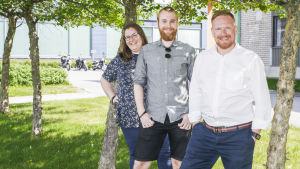 Programledarteamet i Yle Huvudstadsregionen.
