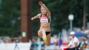 Kristiina Mäkelä i Kalevaspelen i Jyväskylä.