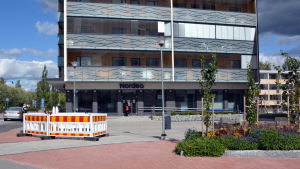 Bankkontoret i Nickby är inte många år gammalt. Nordeas bankkontor i Nickby