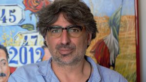 Daniele Iacovelli, ordförande för fackföreningen Flai - Cgil som bevakar jordbruks- och livsmedelsindustrin i Foggia Daniele Iacovelli