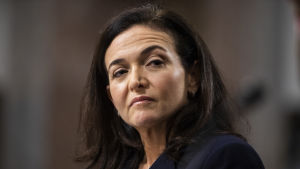Facebooks operativa chef Sheryl Sandberg under ett förhör i senaten om utländskt inflytande via sociala medier. Facebooks operativa chef Sheryl Sandberg under ett förhör i senaten om utländskt inflytande via sociala medier.