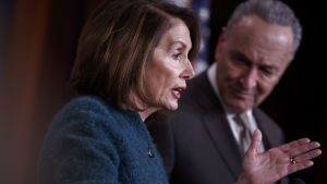 Nancy Pelosi blir snart talman i kongressen medan hennes partikamrat Chuck Schumer är demokratisk minoritetsledare i senaten Nancy Pelosi blir snart talman i kongressen medan hennes partikamrat Chuck Schumer är demokratisk minoritetsledare i senaten