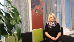 Agneta Lundmark drar paralleller mellan den nya skolan och det nya arbetslivet. Agneta Lundmark.