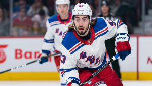 Mika Zibanejad spelar i New York Rangers. Mika Zibanejad spelar i New York Rangers.