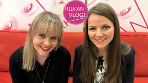 Toimittaja Riikka Holopainen ja säveltäjä Cecilia Damström