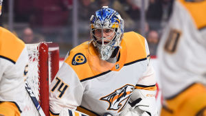 Montreal hade problem med Saros. Juuse Saros är ishockeymålvakt.