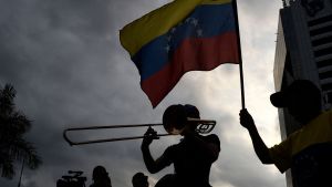Demonstration mot regeringen i Venezuela 12.3.2019 i Caracas