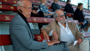 Ulf Johansson och Sune Nygård i filmen. Ulf Johansson och Sune Nygård i filmen Blinkers.