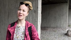 Vänsterförbundets riksdagsledamot Hanna Sarkkinen i Esbo den 4 juni 2019.