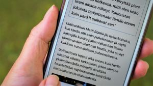 Ett bluffmeddelande som lurar en att överföra pengar. Bitcoin huijauksen uhri Tuula Starck-Schreiber