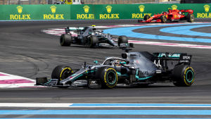 Mercedes har i praktiken redan avgjort konstruktörsmästerskapet. Lewis Hamilton kör i Frankrike.