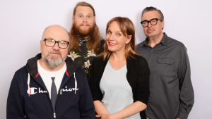 Juha Blomberg, Juhani Kenttämaa, Niina Lahtinen ja Pekka Laine. Juha Blomberg, Juhani Kenttämaa, Niina Lahtinen ja Pekka Laine.