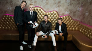 Duran Duran -yhtye poseeraa vuonna 2018. Kuva dokumentista There's Something You Should Know.
