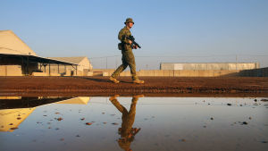 Camp Taji är en av den USA-ledda militärkoalitionens största baser i Irak. Camp Taji norr om Bagdad är en av den USA-ledda militärkoalitionens största baser i Irak.