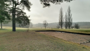 På veckoslutet var banan vid Bruksgolf fullsatt. Vy över Bruksgolf