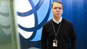 Markus Lintula på Cybersäkerhetscentret (arkivbild). Informationssäkerhetsexperten Markus Lintula