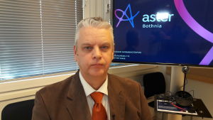 Tuomo Iso-Aho är teknisk chef för Aster Bothnia-projektet. Aster Bothnia projektets tekniska chef Tuomo Iso-Aho i Vasa.