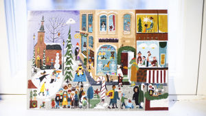 Årets julkalender visar en mysig småstad i juletid. BUU-klubbens julkalender 2020