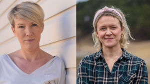 Som programledare fungerar Minna Almark och Frida Frankenhaeuser. Minna Almark och Frida Frankenhaeuser i ett kollage.