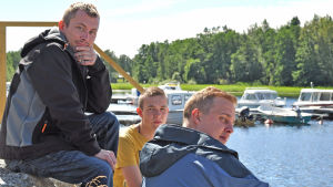 Tobias Kjellman, Emil Sparf och Jani Kohelo. Tobias Kjellman, Emil Sparf och Jani Kohelo