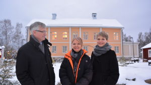 Concordias vd, Jarl Sundqvist, 1:e sekreteraren vid Norges ambassad, Hege Koppang och Anna Salmensaari från Innovasjon Norge tror på utökade handelsförbindelser mellan Finland och Norge. Concordias vd, Jarl Sundqvist, 1:e sekreteraren vid Norges ambassad och Anna Salmensaari från Innovasjon Norge tror på utökade handelsförbindelser mellan Finland och Norge