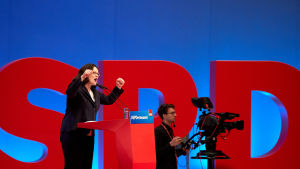 Andrea Nahles är känd för sina brandtal. Andrea Nahles är känd för sina brandtal.