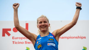 Marika Teini vann EM-guld på medeldistans tidigare i år. Marika Teini vann EM-guld på medeldistans år 2018.
