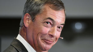 Nigel Farage vädrar också morgonluft inför nyval. Partiet kan tänkas locka många väljare ur både Tories och Labours led som vill se en hård brexit. Nigel Farage, Brexitpartiets ordförande.