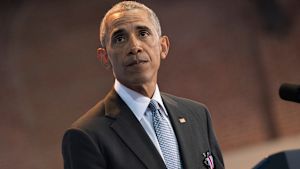 En grå Barack Obama - är det ålder eller stress som är boven? USA:s president Barack Obama i Arlington, Virginia den 4 januari 2017.