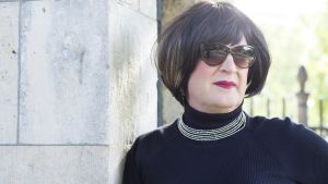 Författaren Fredrik Ekelund som Marisol. 2018. Författaren Fredrik Ekelund som Marisol. 2018.