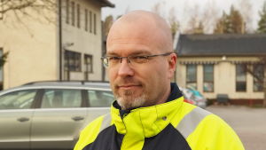 Huvudförtroendeman Daniel Hannus Huvudförtroendeman Daniel Hannus vid Viessmanns fabrik i Borgå.