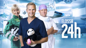 Elossa 24h. Piritta Setälä, Mikko Viitanen ja Junnu Leikola ovat Elossa 24h -ohjelman päähenkilöitä.