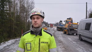 Arbetsledare Juha-Matti Viinikka vid Kreate Oy. Arbetsledare Juha-Matti Viinikka vid Kreate Oy