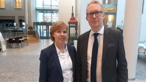 Anna-Maja Henriksson och Rolf Jansson. Anna-Maja Henriksson och Rolf Jansson.