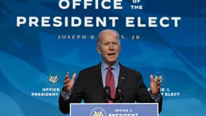 Den blivande presidenten Joe Biden hoppas att kongressen har tid för honom också. Joe Biden talar om sitt kommande presidentskap 8.1.2021