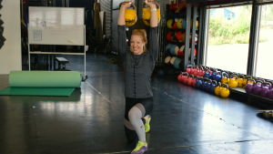 Matilda Nyqvist tränar en hel del på fritiden. Matilda Nyqvist tränar crossfit