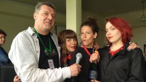 Ari Mursula, Joanna Wingren, Anna-Sofia Nylund och Lidia Bäck. Ari Mursula, Joanna Wingren, Anna-Sofia Nylund och Lidia Bäck.