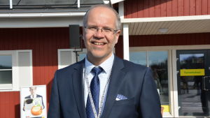 Varuboden-Oslas vd Hannu Krook. Hannu Krook, verkställande direktör för Varuboden-Osla.