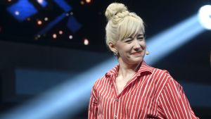 Programmerare Linda Liukas blir styrelseordförande för den nya skolan. Linda Liukas på Slush.