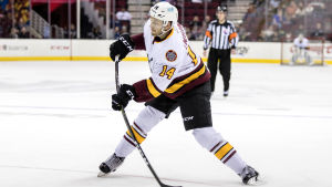 Petteri Lindbohms säsong tog slut tidigt. Petteri Lindbohm i Chicago Wolves.