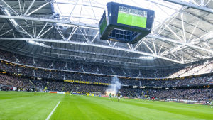 Bild från arenan i Solna.