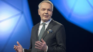 Pekka Haavisto. Presidenttiehdokas Pekka Haavisto, TV1 Presidenttitentti 16.01.2018