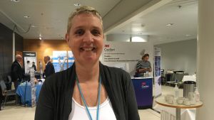 Lisette Schoonhoven, tidigare ordförande för EPUAP. lisette schoonloven under europeiska trycksårsrådets möte vid ÅUCS.