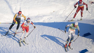 Therese Johaug förlorade två gånger om i Falun. Linn Svahn skaffade sig ett bra utgångsläge inför avgörandet.